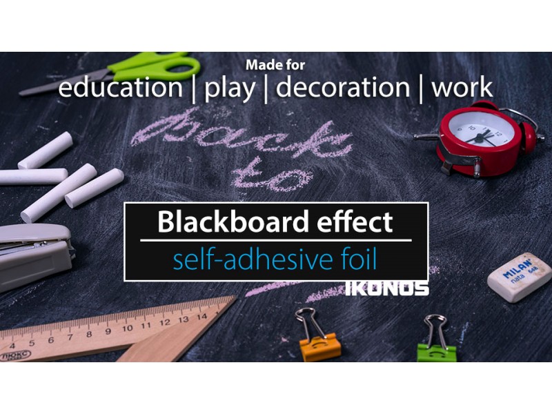 Folia tablicowa samoprzylepna czarna Ikonos Profiflex Blackboard Blk B170+ Tytan 1,27 X 1m