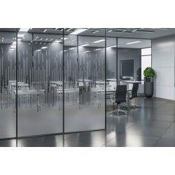 Folia Dekoracyjna Do Szkła Pet Ikonos Decorative Frosted Mrożone Szronione Paski Pionowe Sky Lines No. 860 1,52x1