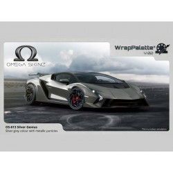 Folia Wrappingowa Samochodowa Ikonos Omega Skinz Silver Genius 1,525x1