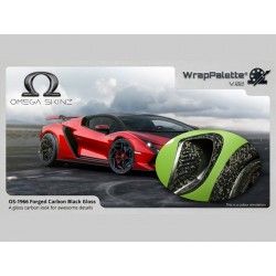 Folia Wrappingowa Samochodowa Ikonos Omega Skinz Forged Carbon Black Glose 1,525x1