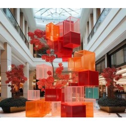 Płyta Plexi Ikonos Pmma Wylewana Fluo Żółta 3mm 2050x3050mm