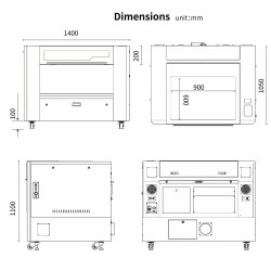 Bezpośrednio Od Dystrybutora Ploter Laserowy Wielkoformatowy Stołowy Artemis RB 1390