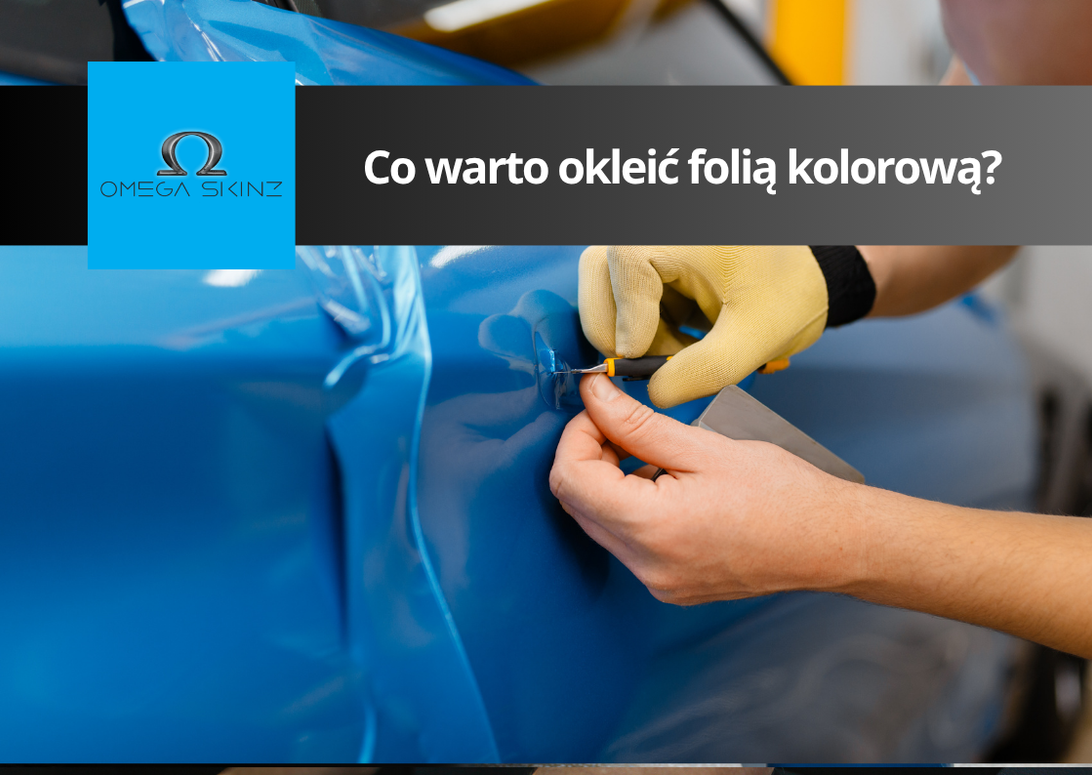 Oklejanie elementów samochodu folią kolorową – dach, maska, lustra – co warto?