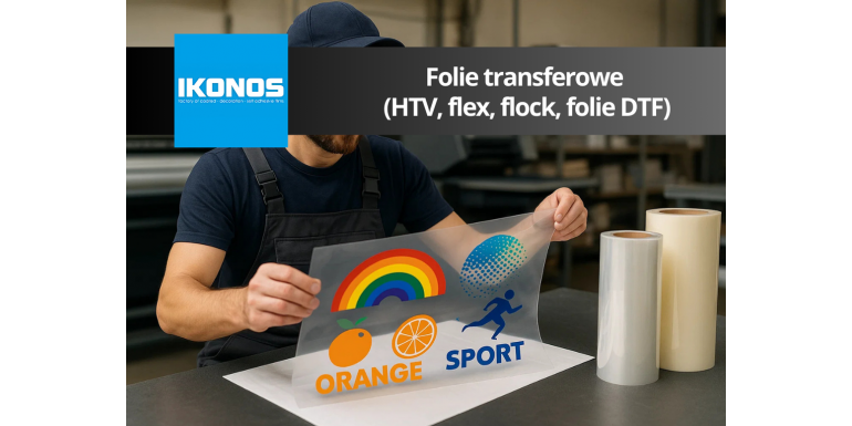 Folie transferowe (HTV, flex, flock, folie DTF)
