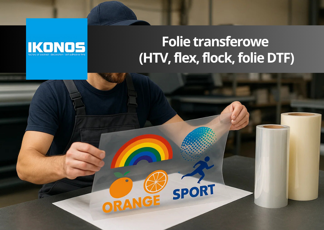 Folie transferowe (HTV, flex, flock, folie DTF)