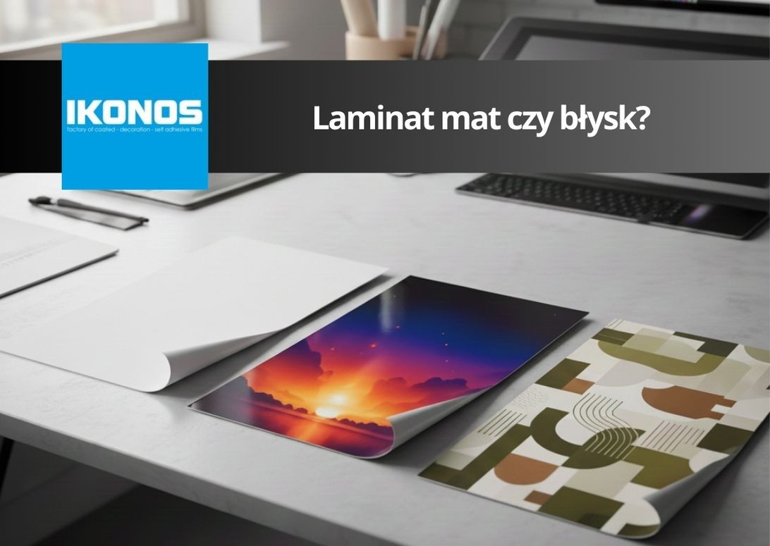 Laminat mat czy błysk? Jak dobrać wykończenie, żeby tekst był czytelny i kolory nie gasły